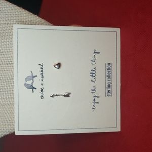 Chloe + Isabel Heart and Arrow Earrings